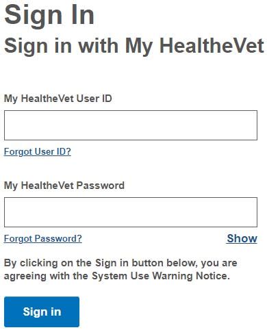 My healthevet appointments login - My HealtheVet Help Desk: You can call Monday - Friday, 7:00 a.m. - 7:00 p.m. (Central Time) 1-877-327-0022 1-800-877-8339 (TTY) Contact My HealtheVet for any questions or concerns about this site. Veteran's Crisis Line: DIAL 988 then PRESS 1